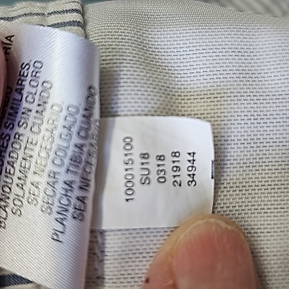 CHARTER CLUB, Y2K Womens Newport slim crop searsucker pants. Gray/white. SIZE 12 - Picture 15 of 15